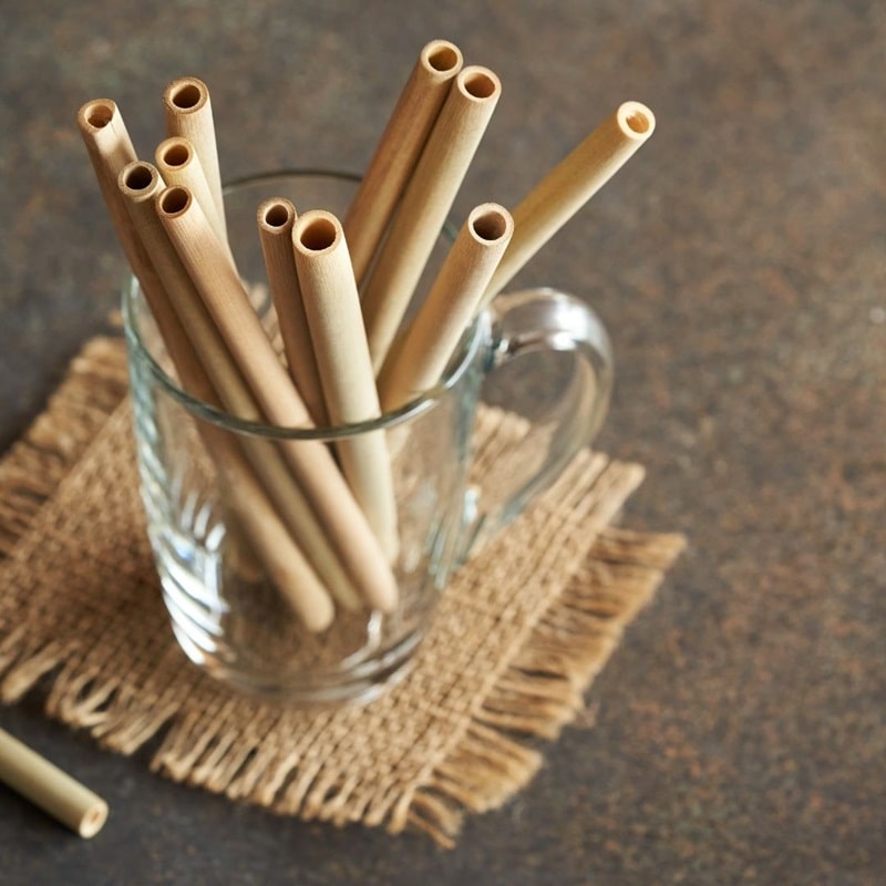 Pailles Naturelles Boissons 200 Pailles Bambou Boba 12mm - Écologiques Pour Thé à Bulles Ou Smoothies Thé Boba